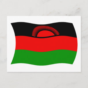 Postal de la bandera de Malawi