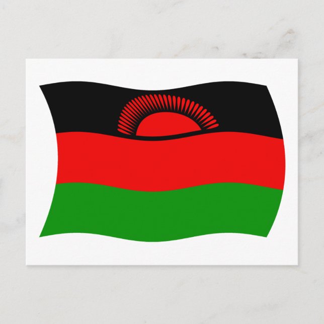 Postal de la bandera de Malawi (Anverso)