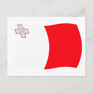 Postal de la bandera de Malta