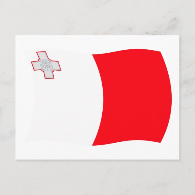 Postal de la bandera de Malta (Anverso)