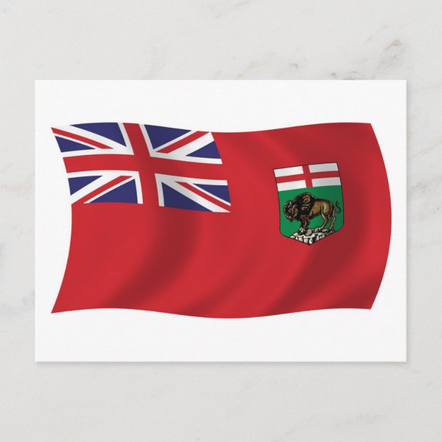 Postal de la bandera de Manitoba (Anverso)