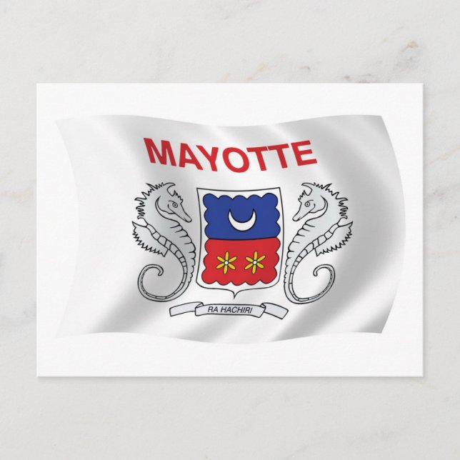 Postal de la bandera de Mayotte (Anverso)