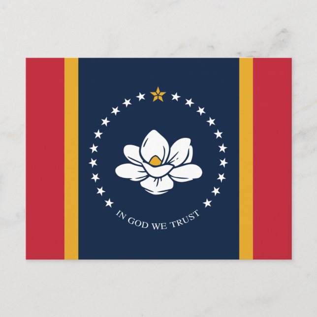 Postal de la bandera de Misisipi (2020) (Anverso)
