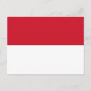 postal de la bandera de Mónaco