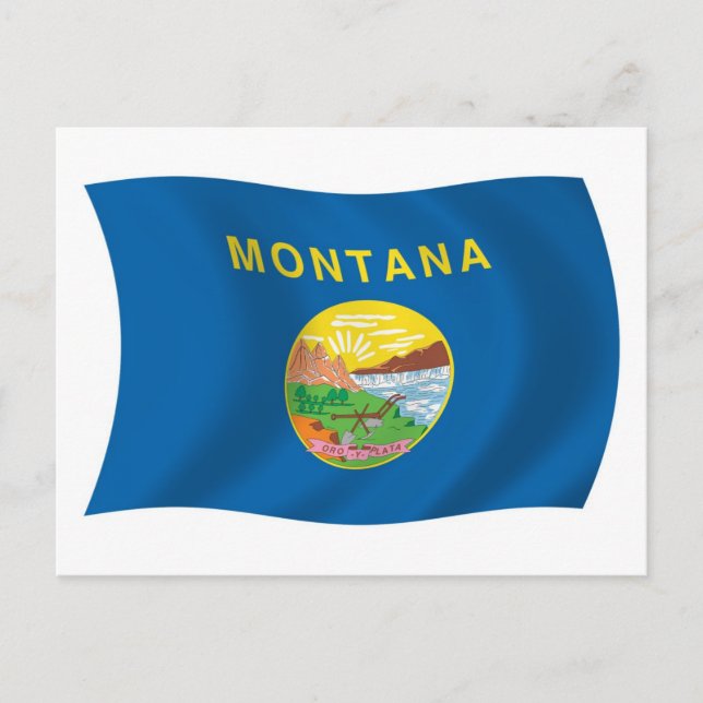 Postal de la bandera de Montana (Anverso)