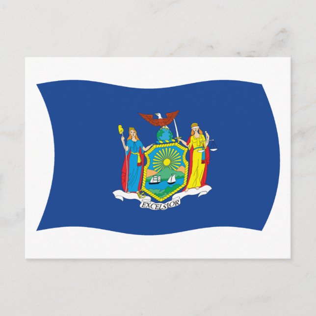 Postal de la bandera de Nueva York (Anverso)