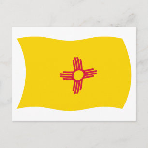 Postal de la bandera de Nuevo México