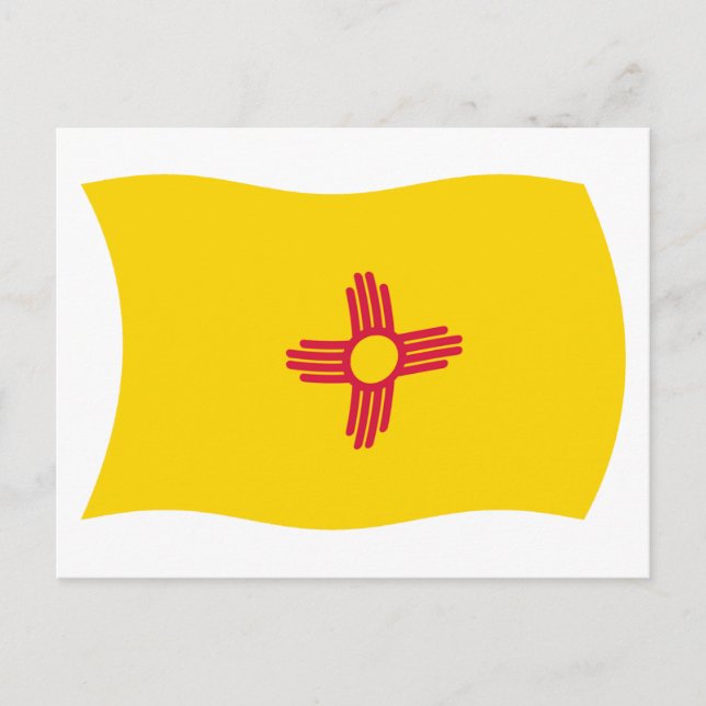 Postal de la bandera de Nuevo México (Anverso)
