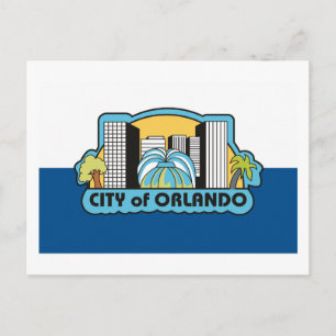 Postal de la bandera de Orlando