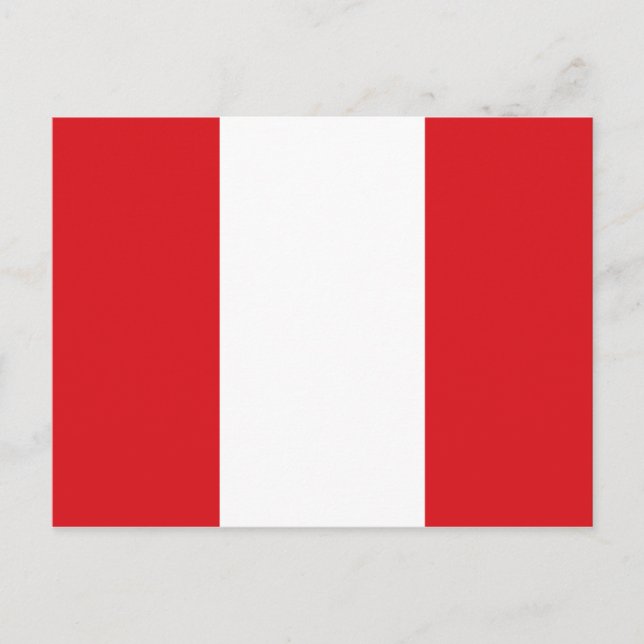 Postal de la bandera de Perú (Anverso)