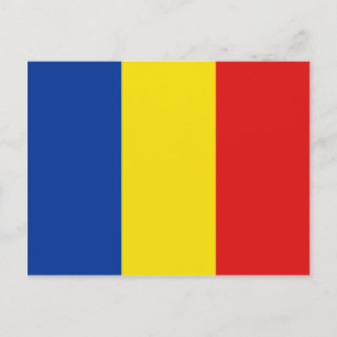 Postal de la bandera de Rumania