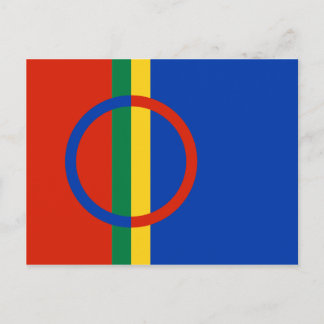 postal de la bandera de Sami