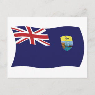 Postal de la bandera de Santa Elena