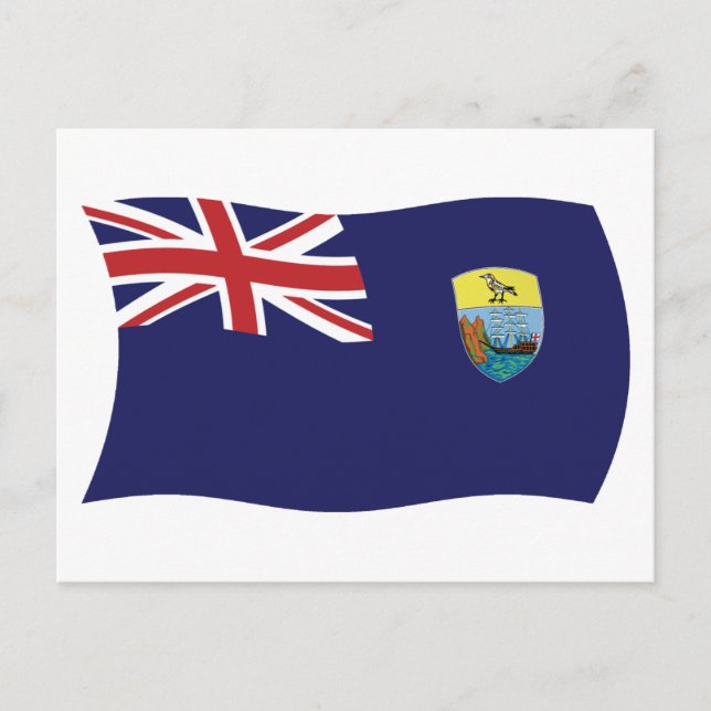 Postal de la bandera de Santa Elena (Anverso)