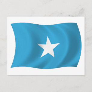 Postal de la bandera de Somalia