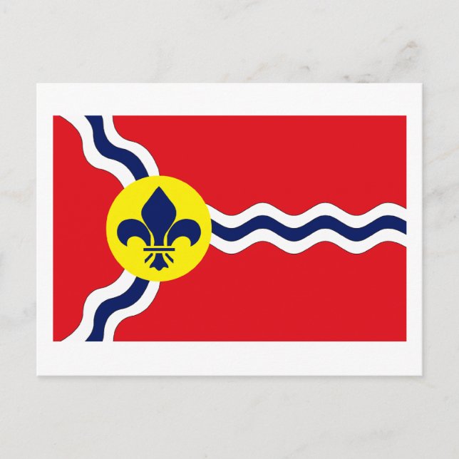 postal de la bandera de St. Louis (Anverso)