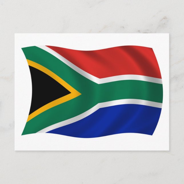 Postal de la bandera de Sudáfrica (Anverso)
