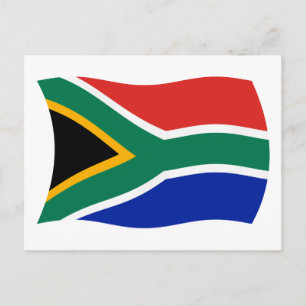 Postal de la bandera de Sudáfrica