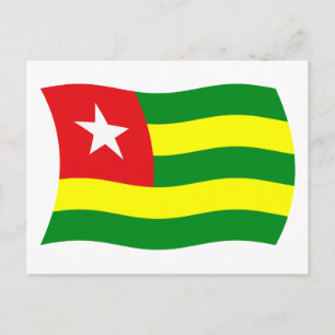 Postal de la bandera de Togo