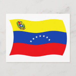 Postal de la bandera de Venezuela