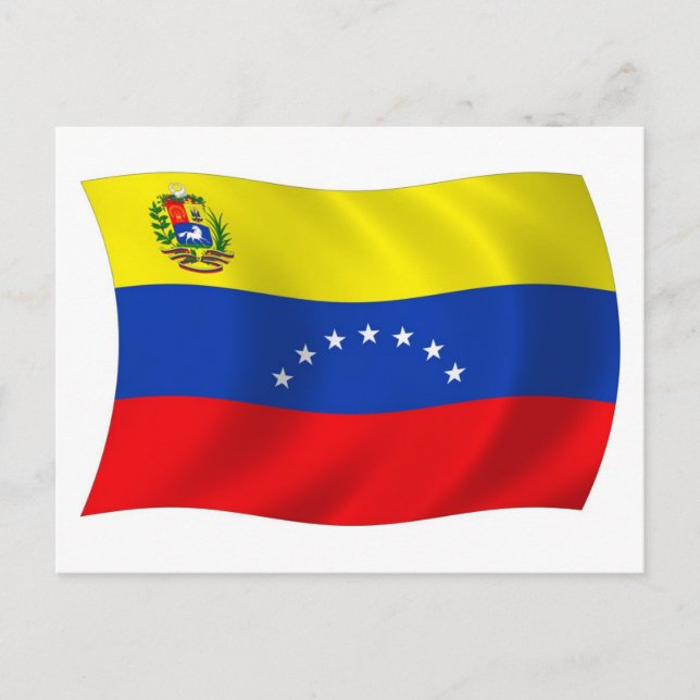 Postal de la bandera de Venezuela (Anverso)