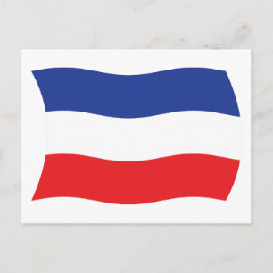 Postal de la bandera de Yugoslavia