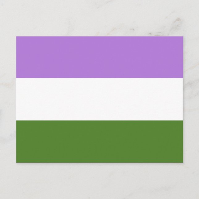 postal de la bandera del orgullo gay (Anverso)