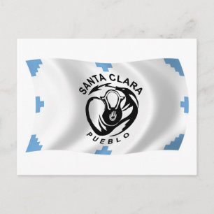Postal de la bandera del pueblo de Santa Clara
