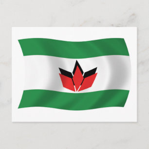 Postal de la bandera del pueblo húngaro