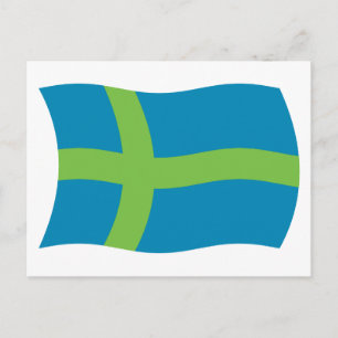 Postal de la bandera del pueblo vótico