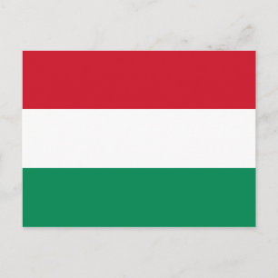 postal de la bandera húngara