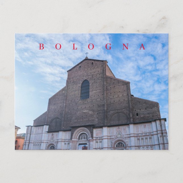 Postal de la Basílica de San Petronio de Bolonia (Anverso)