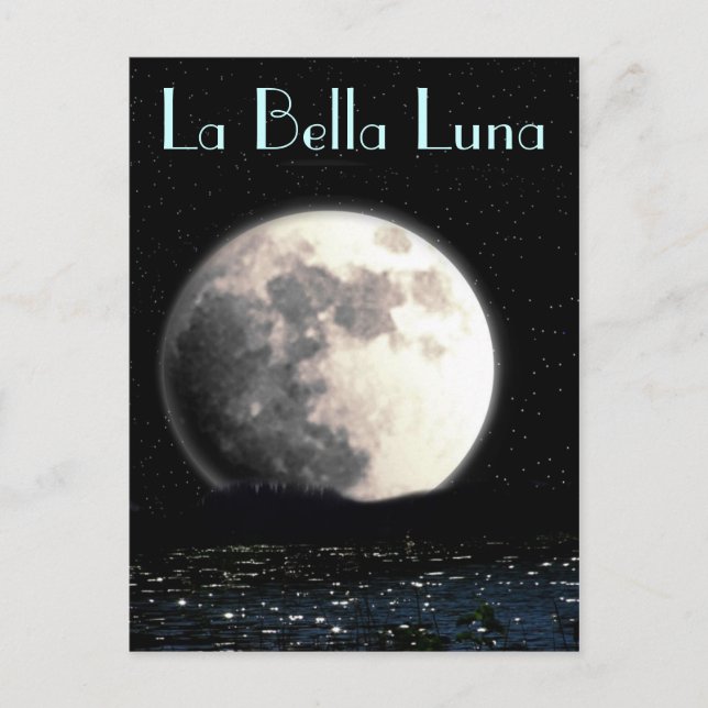 Postal de La Bella Luna (Anverso)