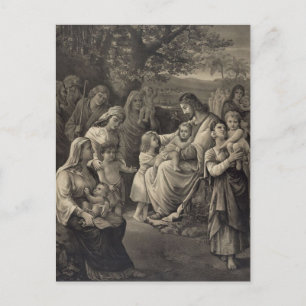 Postal de la bendición de Jesús