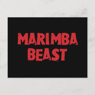 Postal de la bestia de Marimba