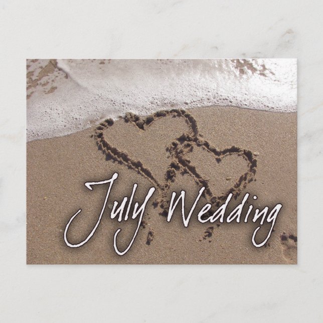 Postal de la boda de la playa de Julio (Anverso)