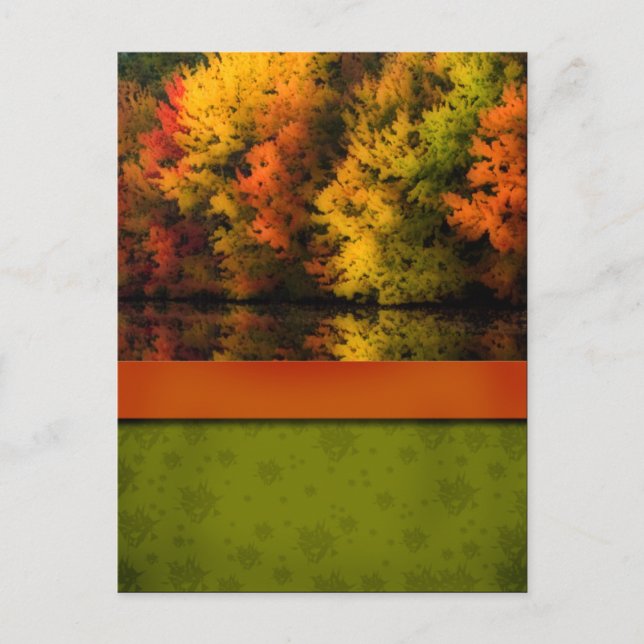 Postal de la boda de otoño (Anverso)