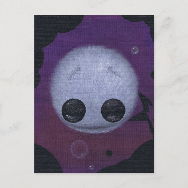 postal de la bola de burbuja difusa (Anverso)