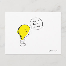 postal de la bombilla de luz