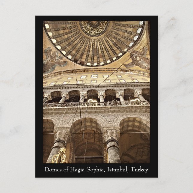 Postal de la bóveda de Hagia Sophia (Anverso)