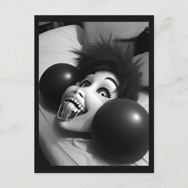 Postal de la cabeza sonriente rara (Anverso)