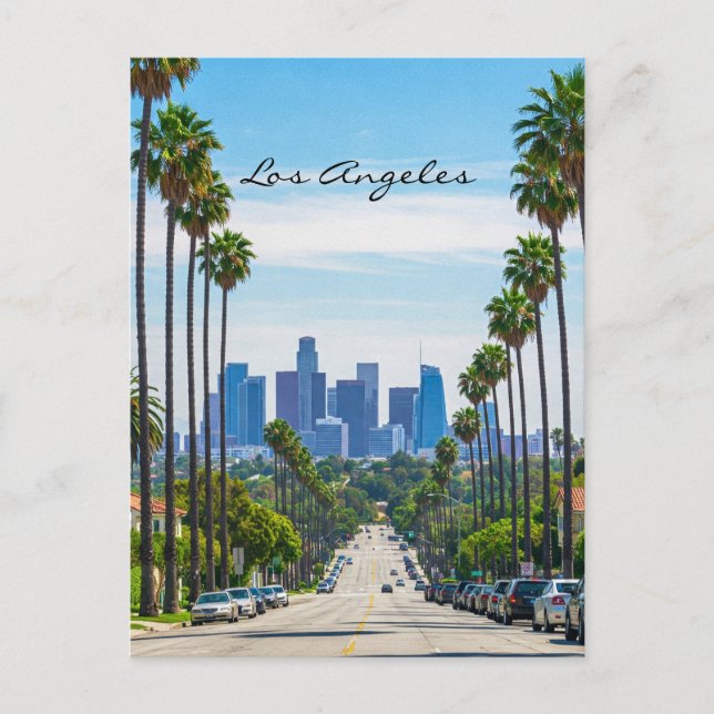 Postal de la calle Los Ángeles (Anverso)