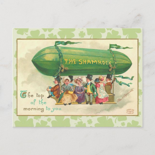 Postal de la campaña de Shamrock Blimp (Anverso)