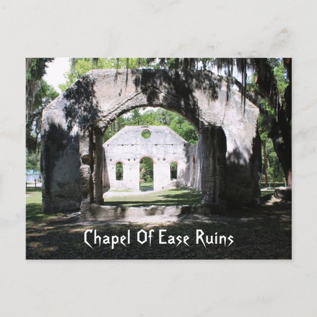 Postal de la capilla de ruinas fáciles (Anverso)