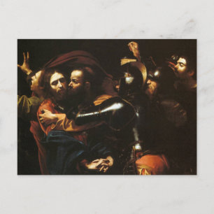 Postal de La captura de Cristo por Caravaggio