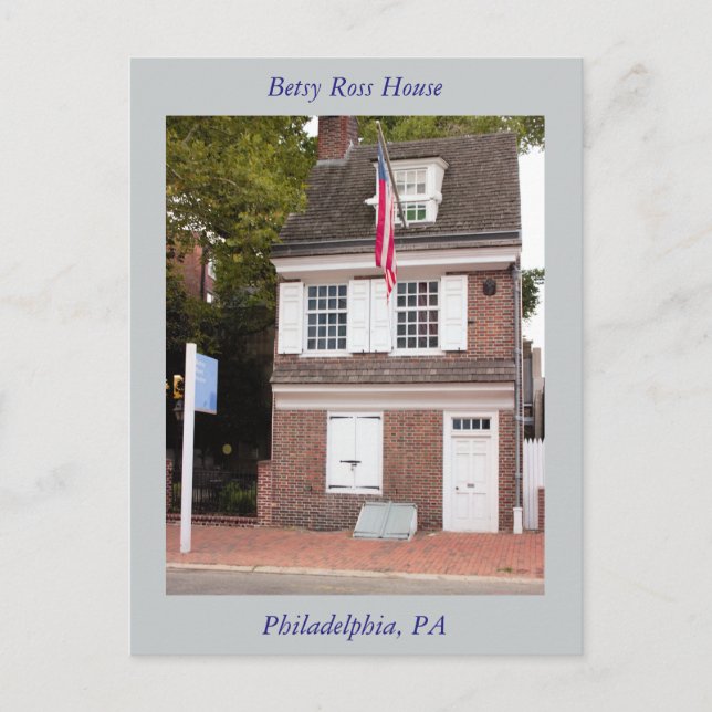 Postal de la casa Betsy Ross (Anverso)