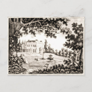 Postal de la Casa Blanca y Negra