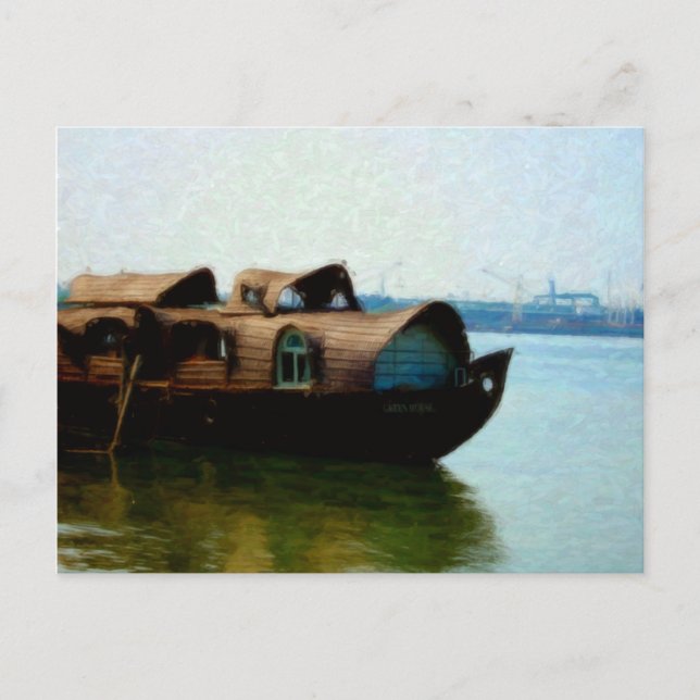 Postal de la casa de barcos (Anverso)