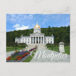 Postal de la Casa de Gobierno de Montpelier Vermon