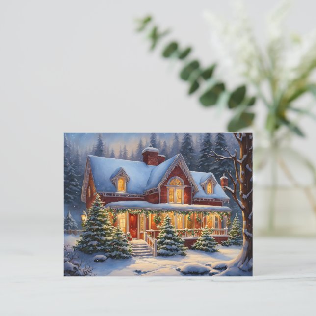 Postal de la Casa de los navidades (Anverso de pie)